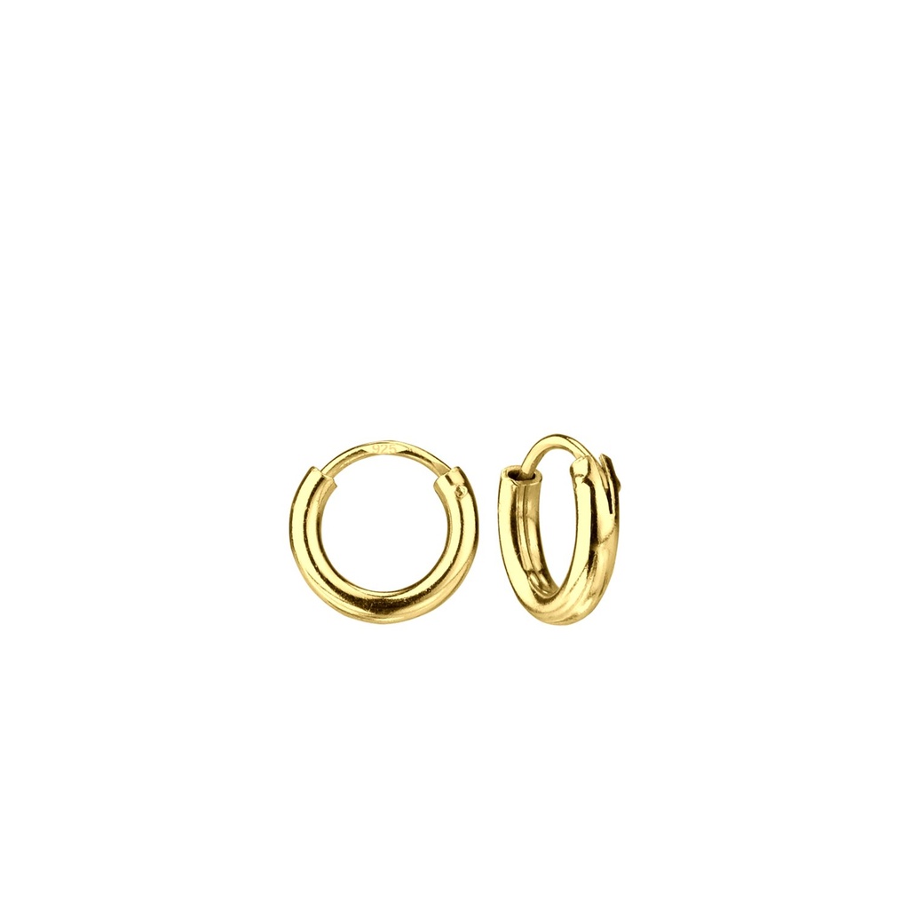[10029837] 8mm Silver Hoop Earrings