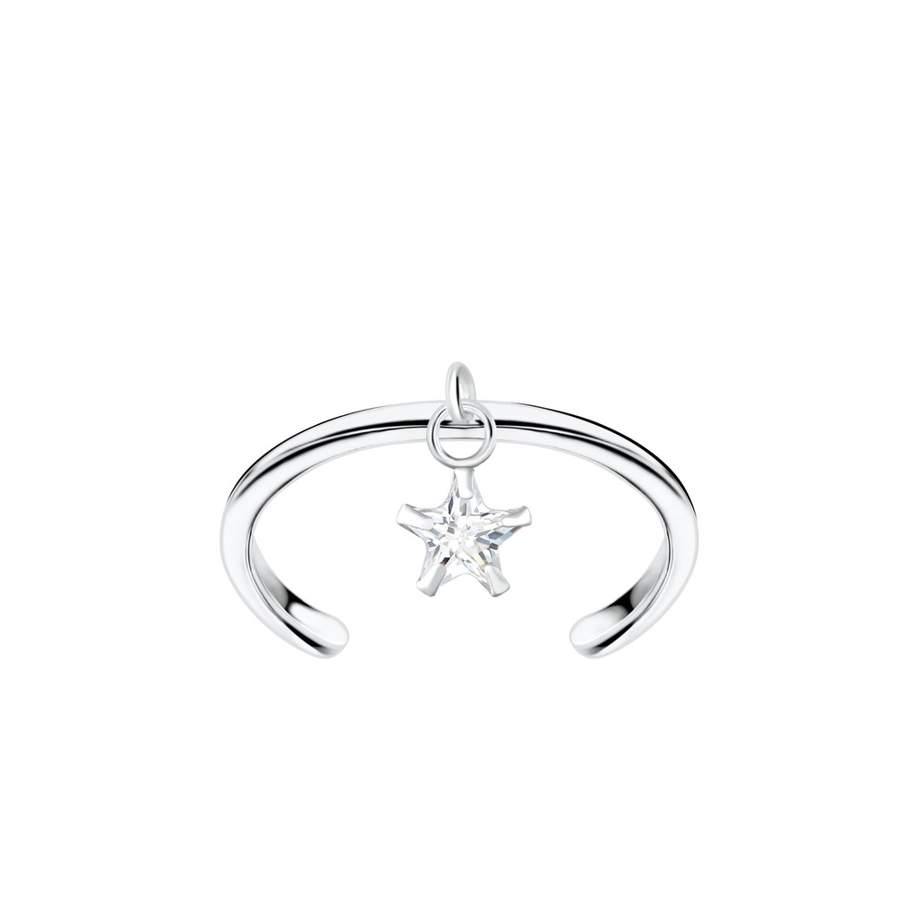 Bague d'orteil étoile en argent