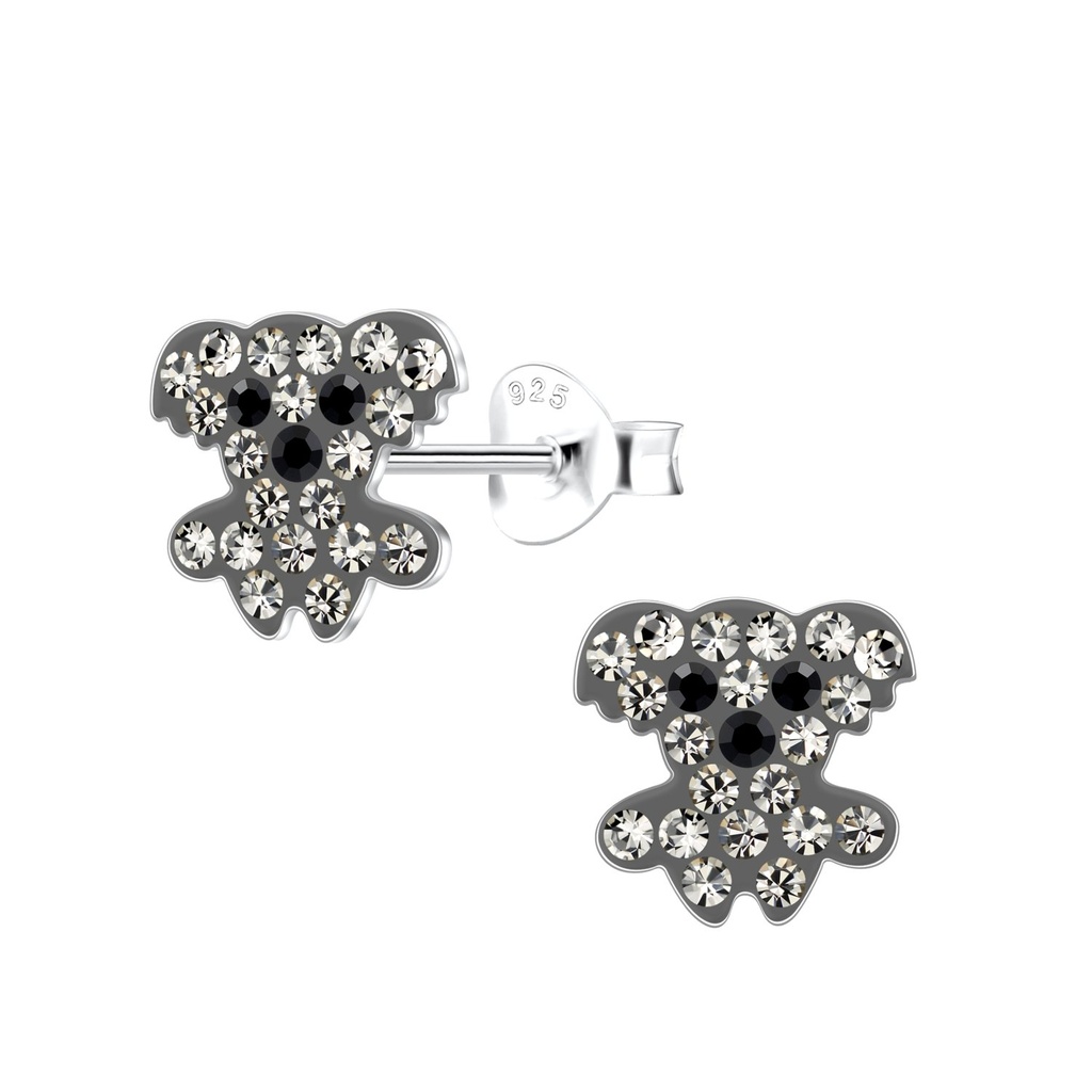 [10029873] Silver Koala Stud Earrings