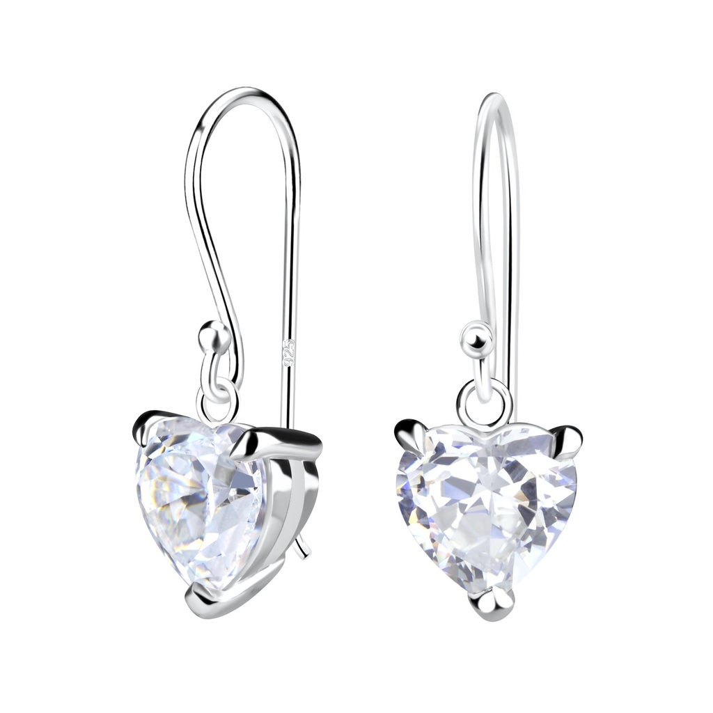 Silver Heart Earrings