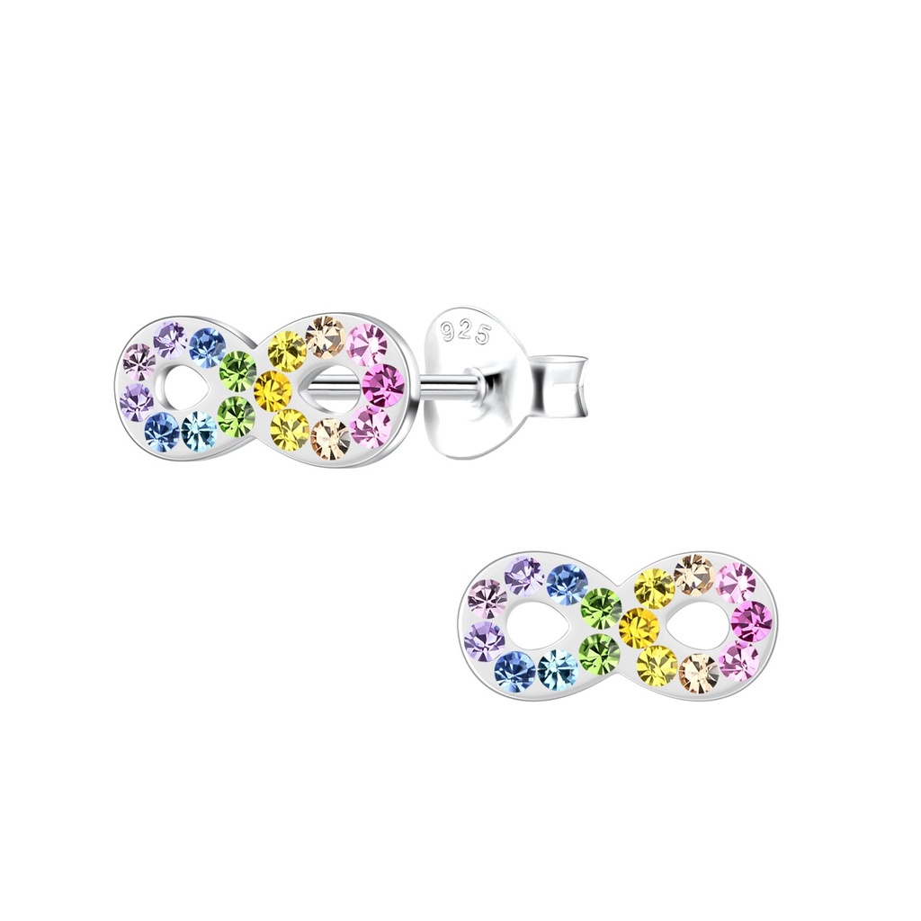 Puces d'oreilles infini en argent