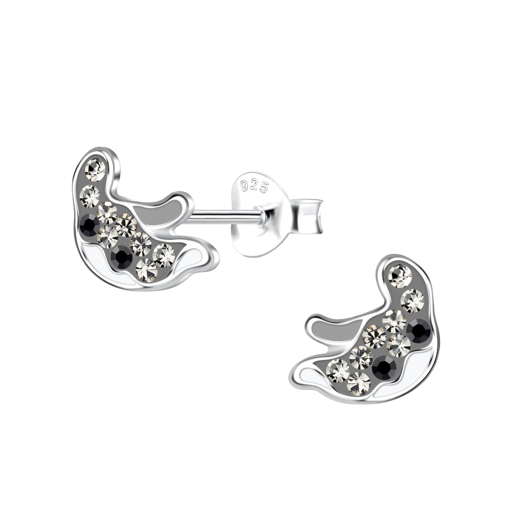 Silver Stingray Stud Earrings