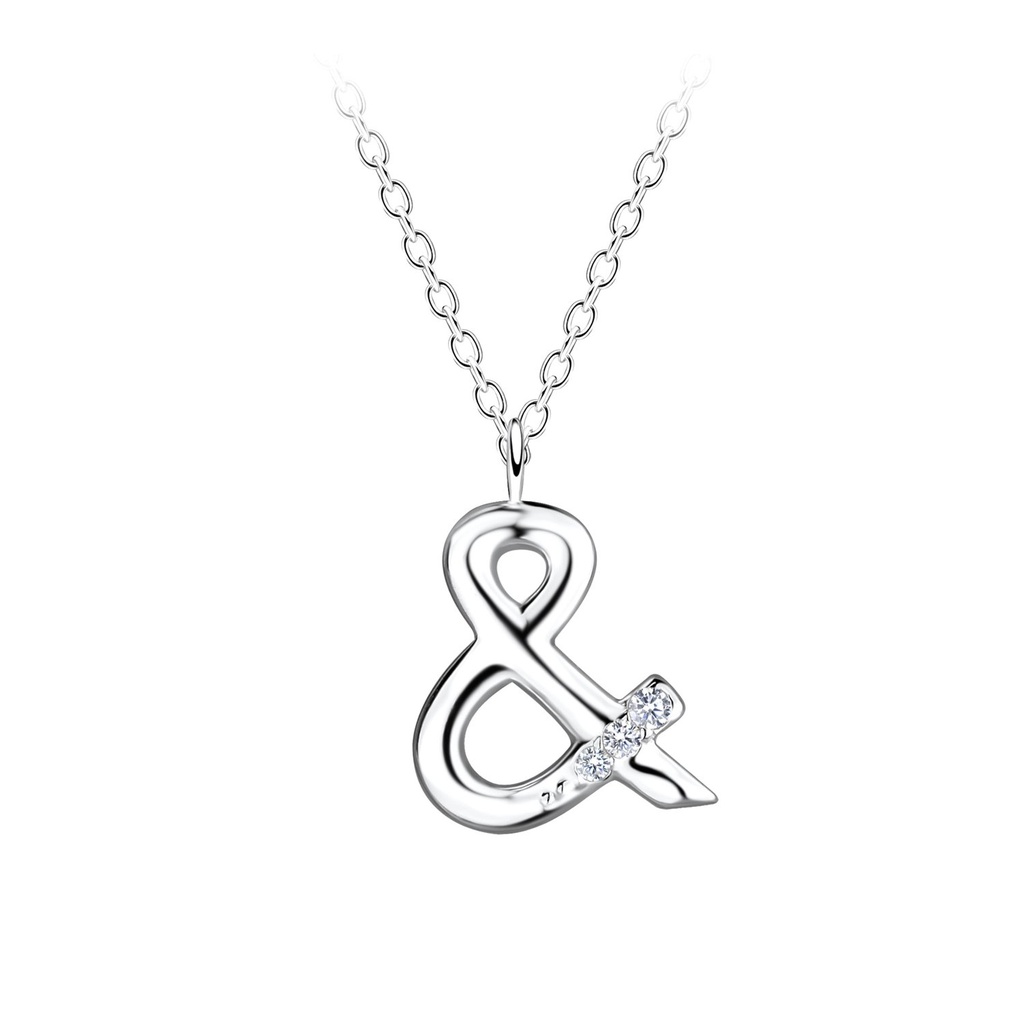 Silver Letter &amp; Necklace