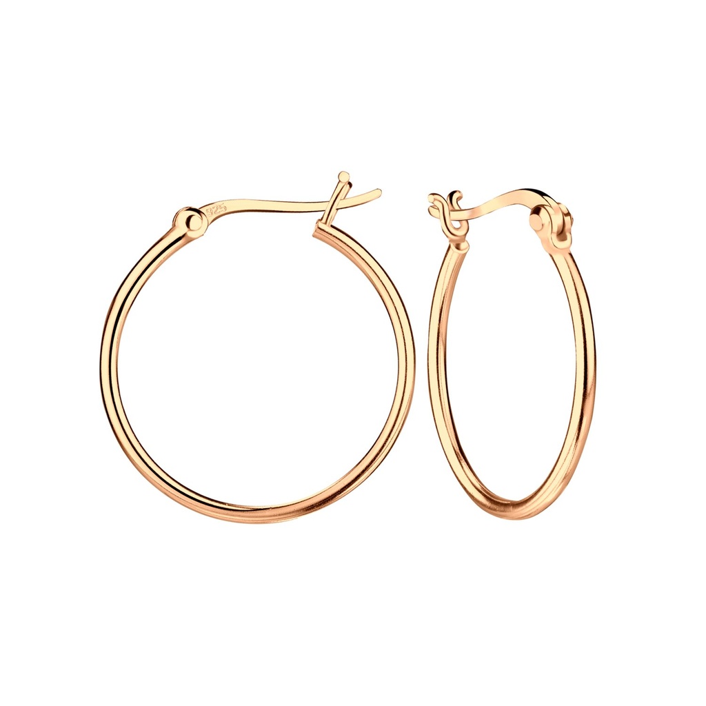 [10029816] 20mm Silver French Lock Hoops