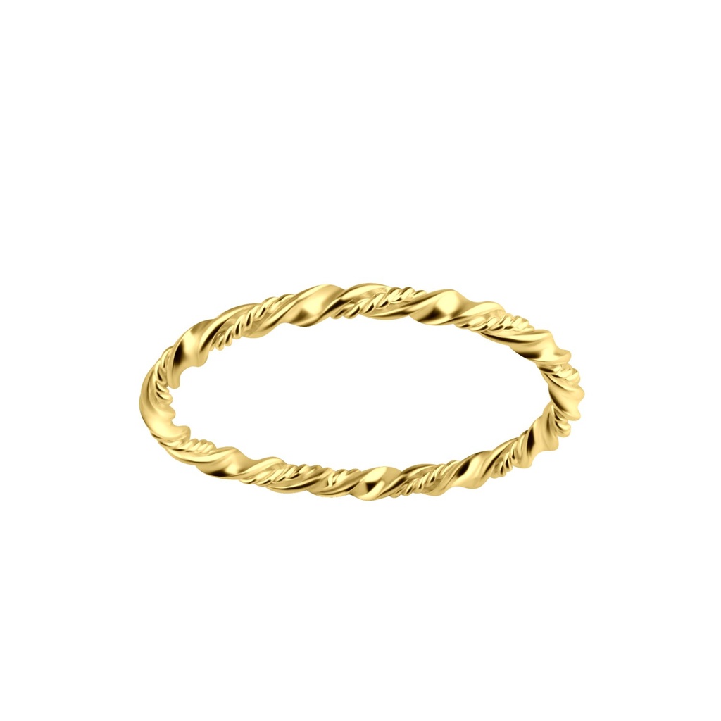 Bague torsadée en argent