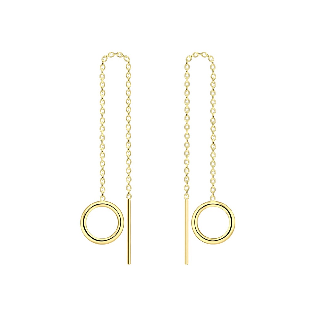 [10022748] Boucles d'oreilles à enfiler cercle en argent