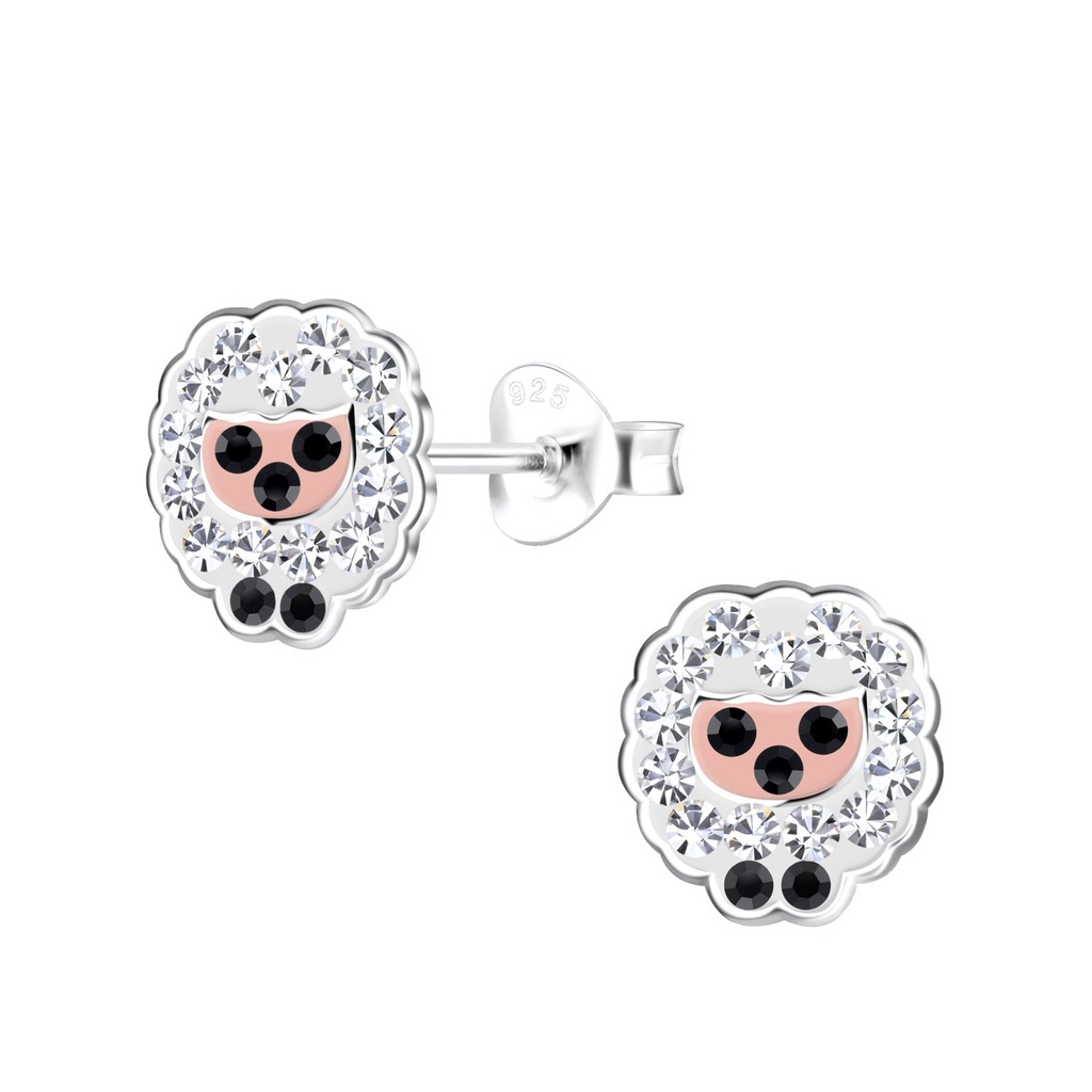 Silver Sheep Stud Earrings