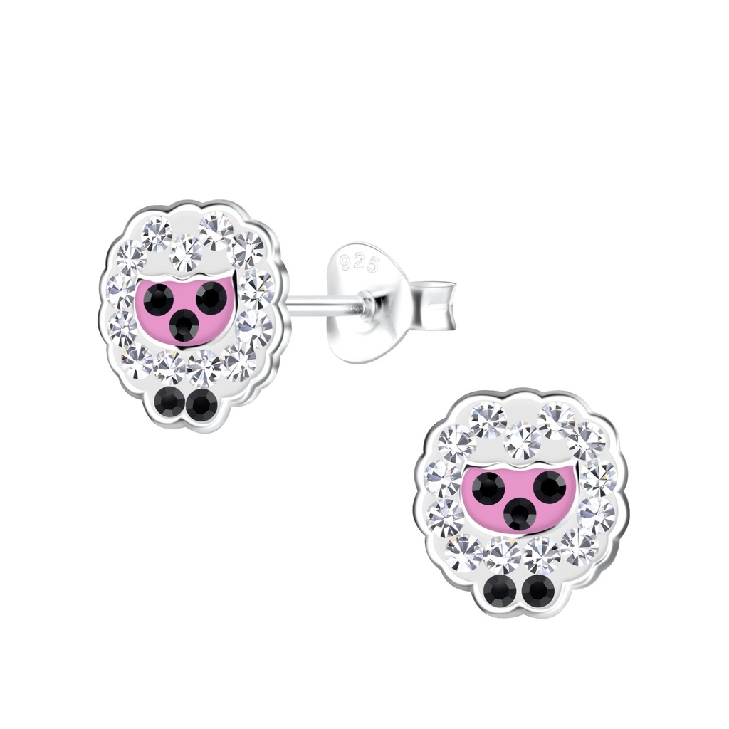 Silver Sheep Stud Earrings