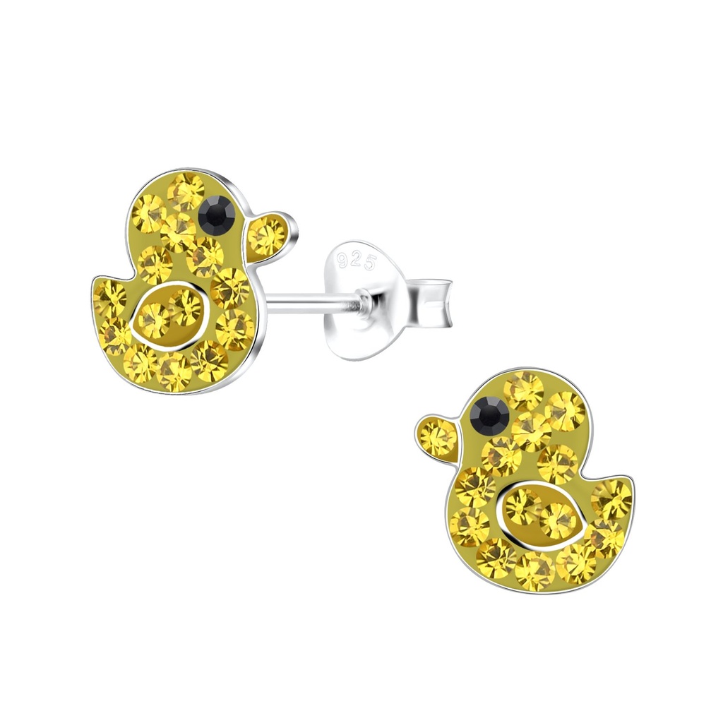 Puces d'oreilles canard en argent