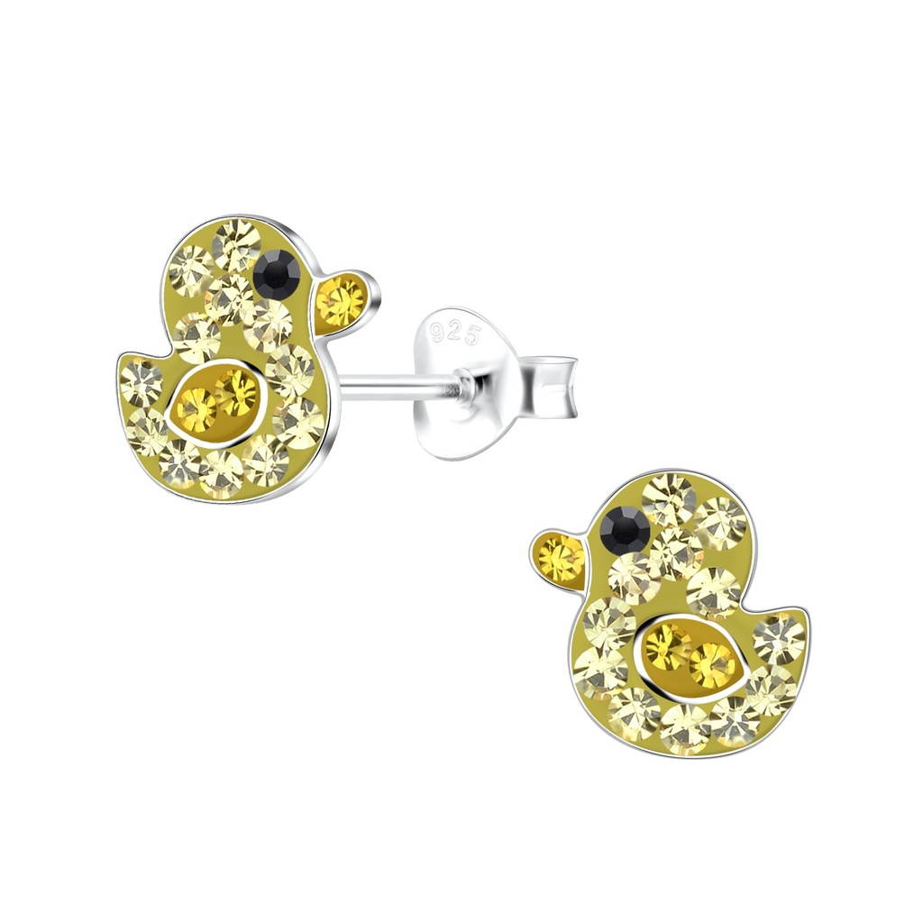 Puces d'oreilles canard en argent