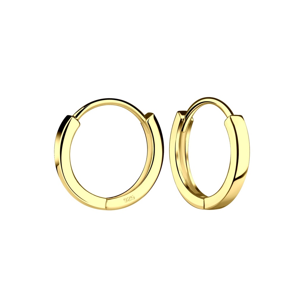 Créoles huggie en argent 13 mm