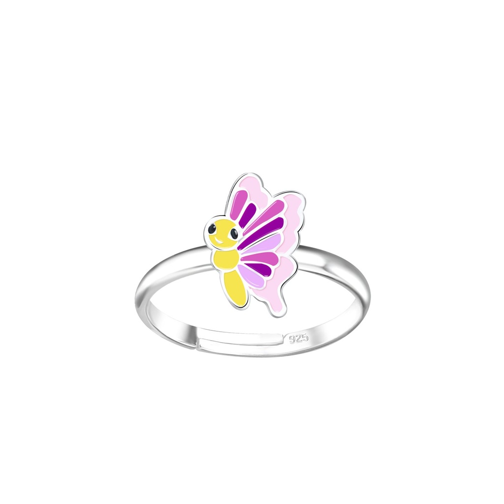 Silver Butterfly Adjustable Ring