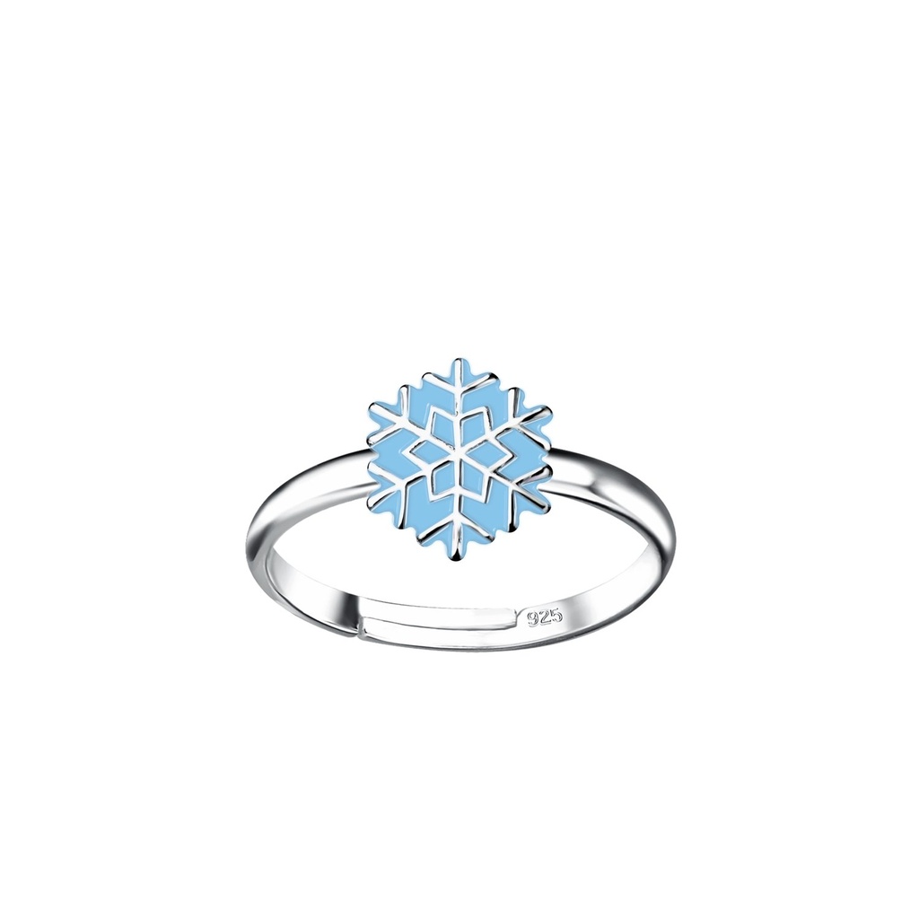 Silver Snowflake Adjustable Ring