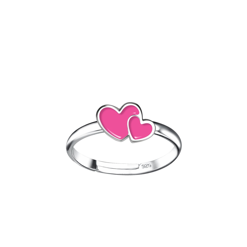 [10023918] Silver Heart Adjustable Ring