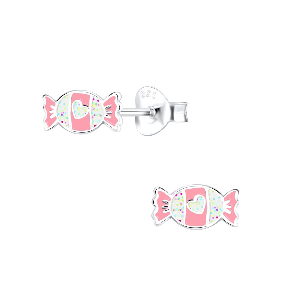 Silver Candy Stud Earrings