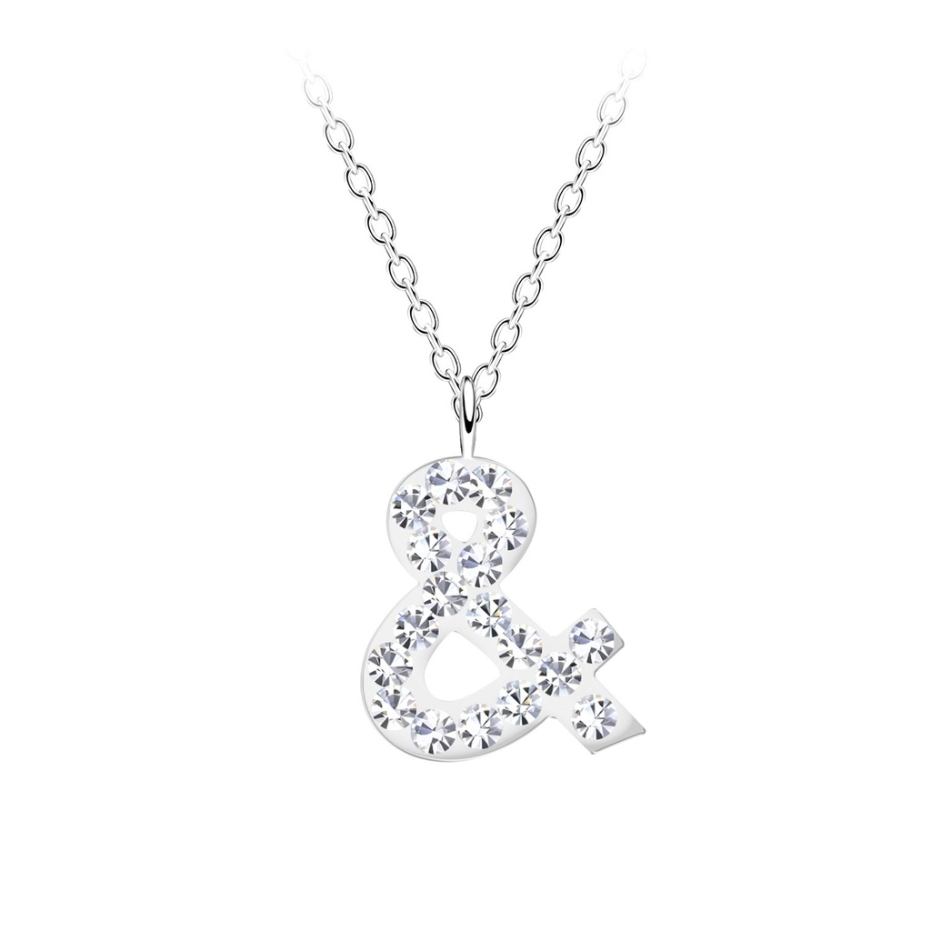 [10029642] Silver Letter &amp; Necklace