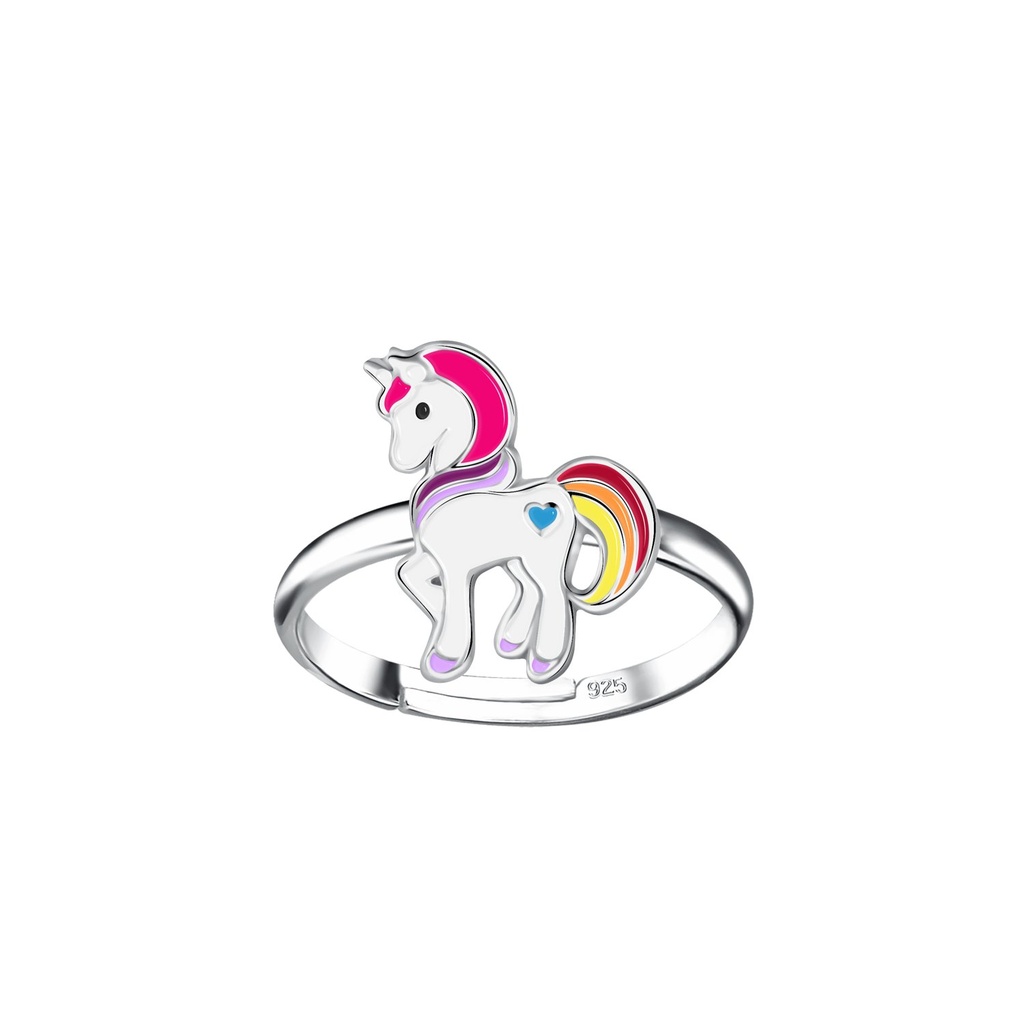 [10020872] Silver Unicorn Adjustable Ring