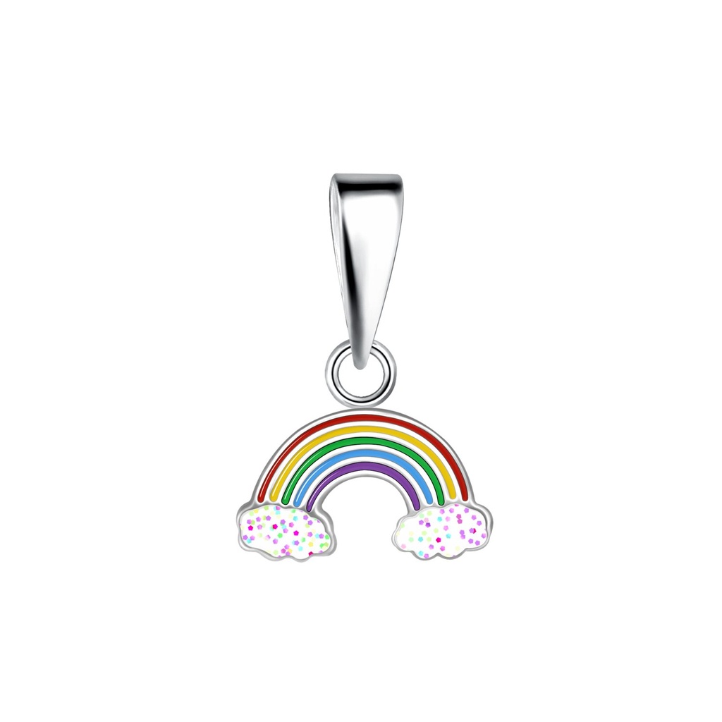 Pendentif arc-en-ciel en argent