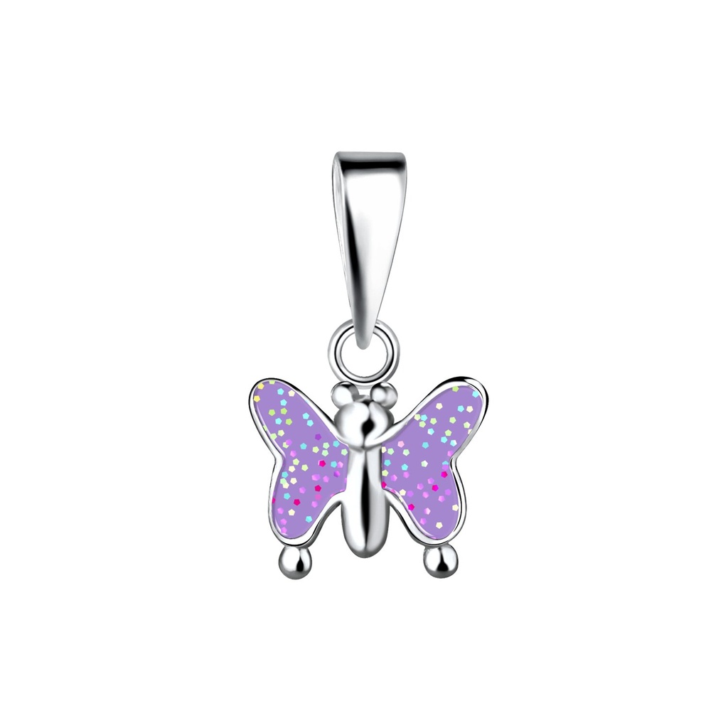 [10028296] Pendentif papillon en argent