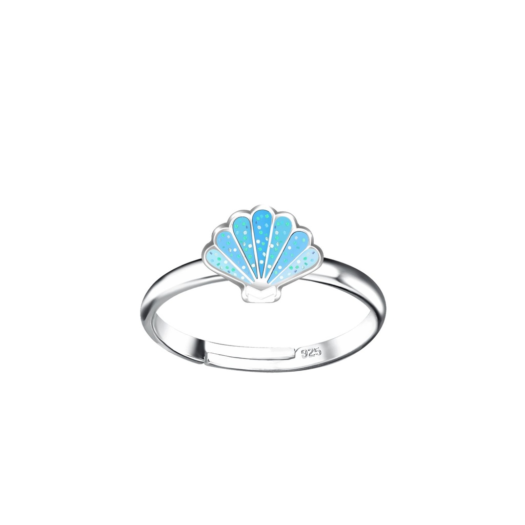 [10023778] Silver Shell Adjustable Ring