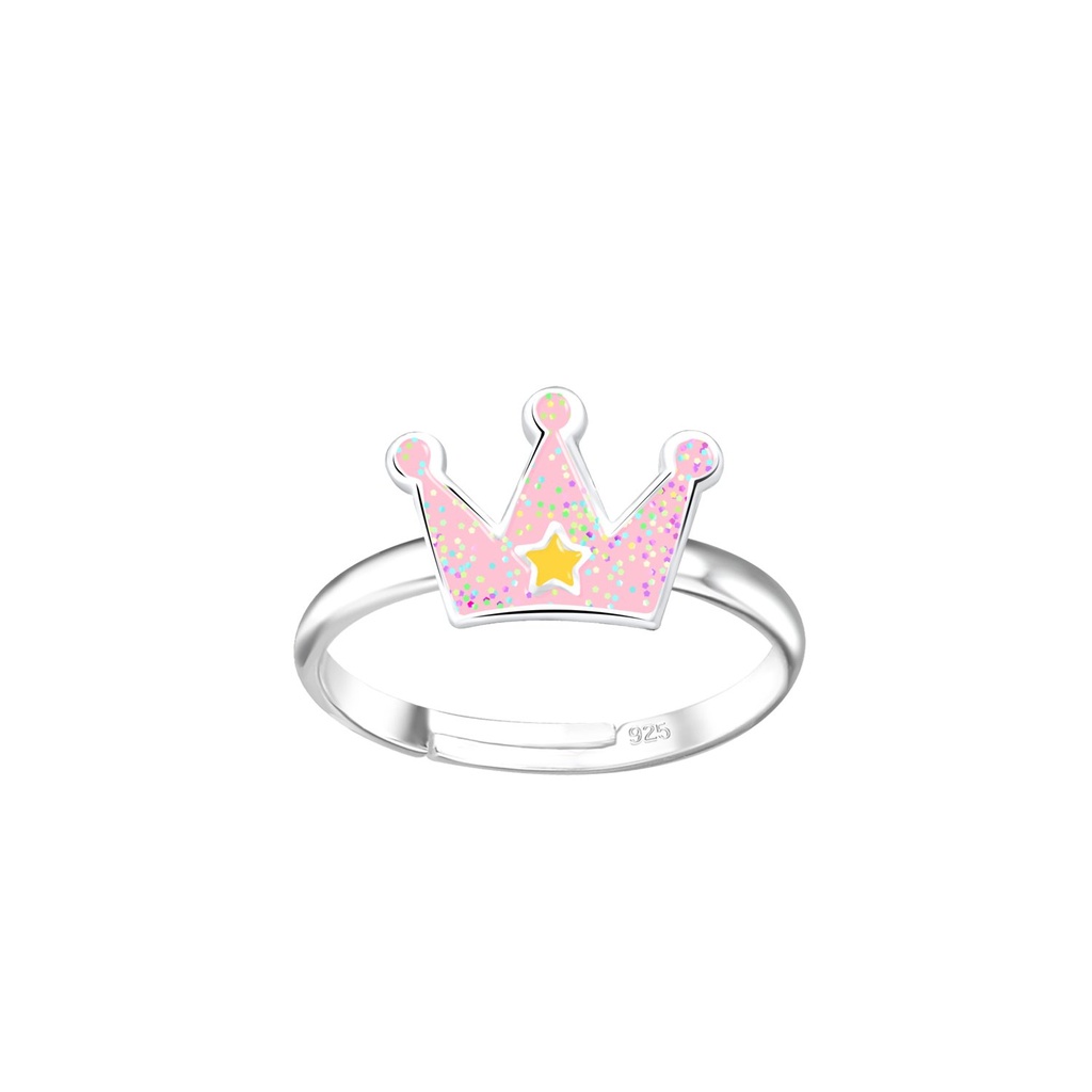 [10020135] Silver Crown Adjustable Ring