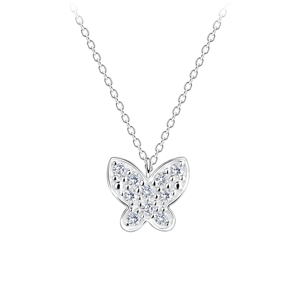 [10022927] Collier papillon en argent