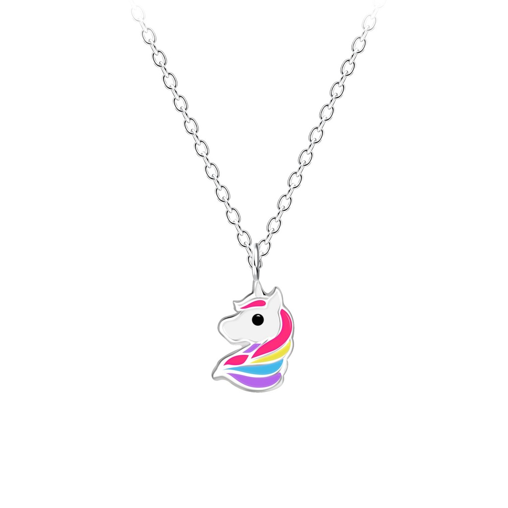 Collier licorne en argent