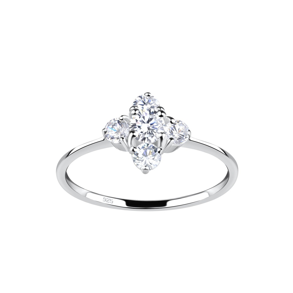 [10030482] Bague fleur en argent (EU 49 / US 5)