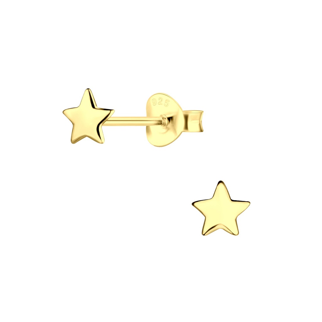 Puces d'oreilles étoile en argent