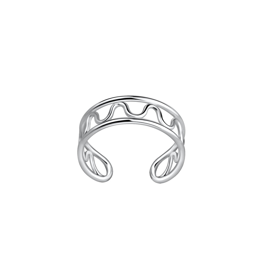 Ear cuff vague en argent
