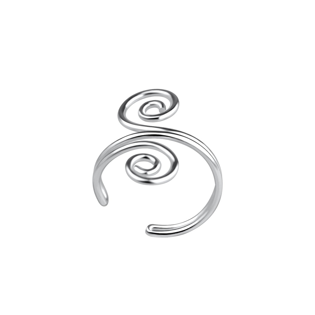 Ear cuff spirale en argent