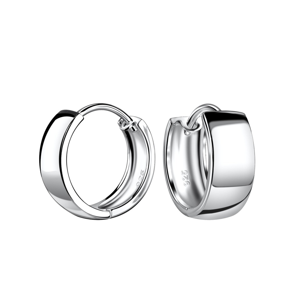 Créoles huggie en argent 6x14 mm