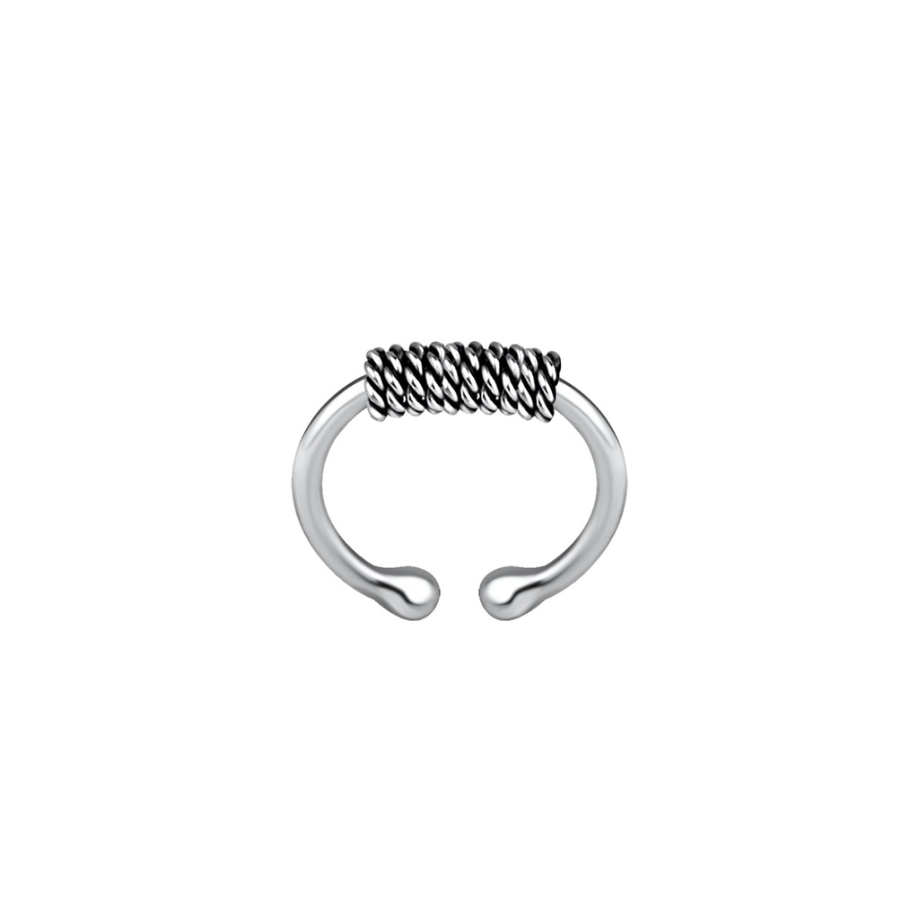 Ear cuff torsadé en argent