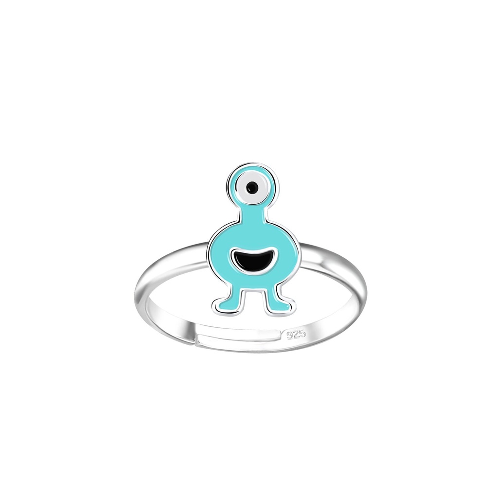 Bague réglable monstre en argent