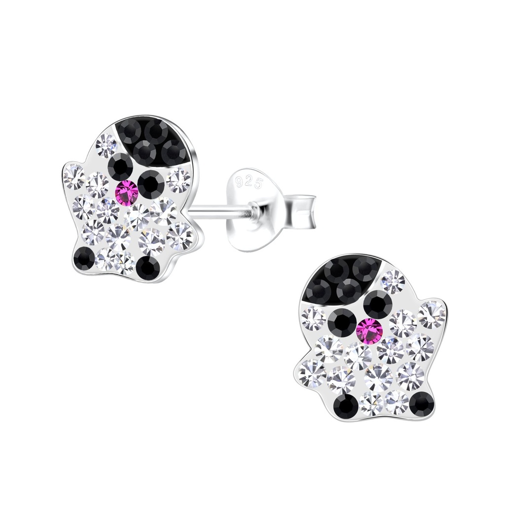 Silver Penguin Stud Earrings