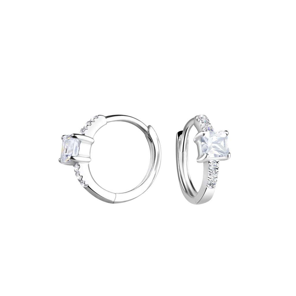 [10028114] 10mm Silver Huggie Earrings