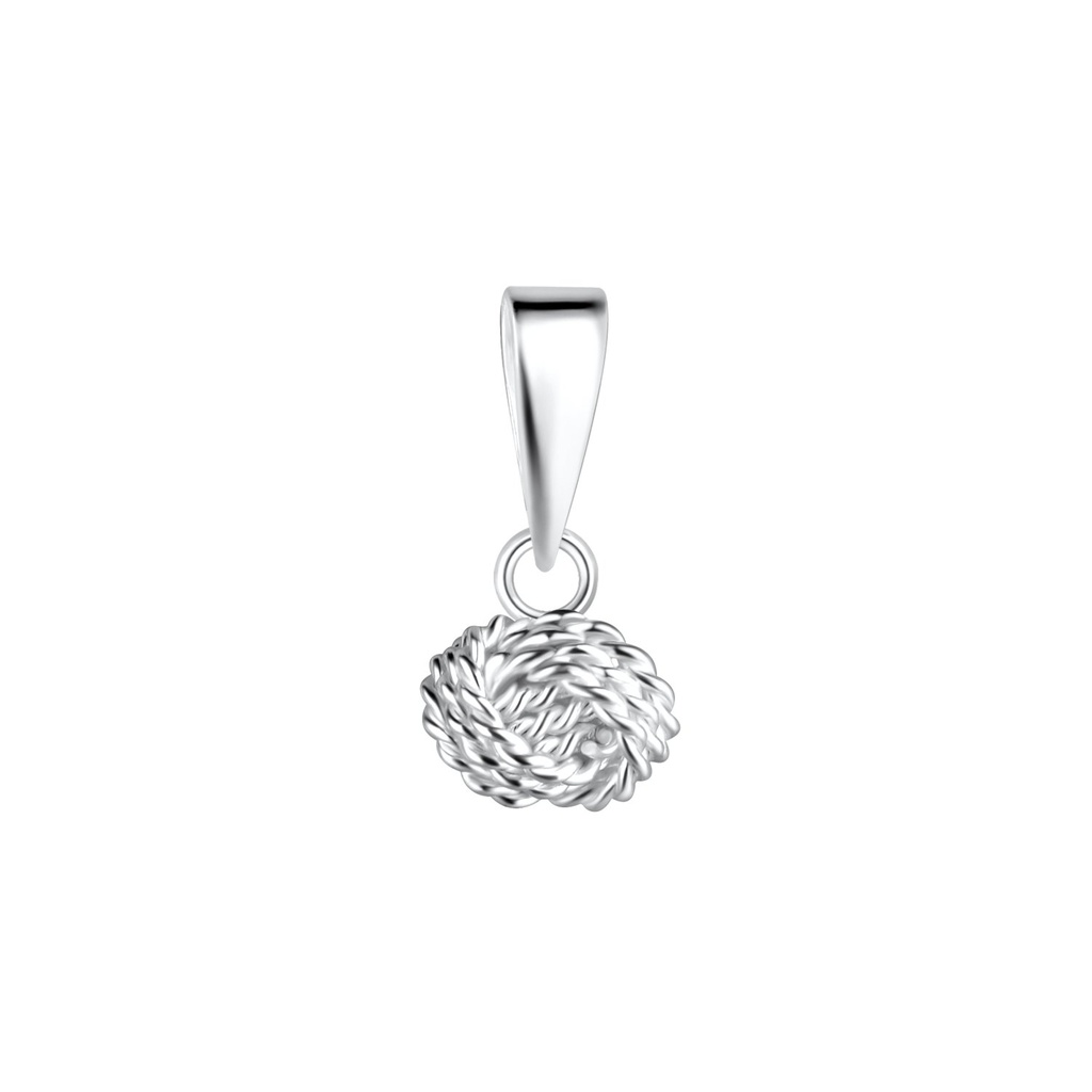 [10020105] Pendentif nœud en argent 5 mm