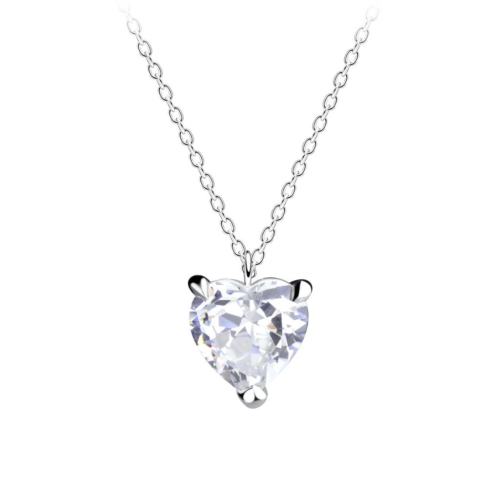 Collier cœur en argent