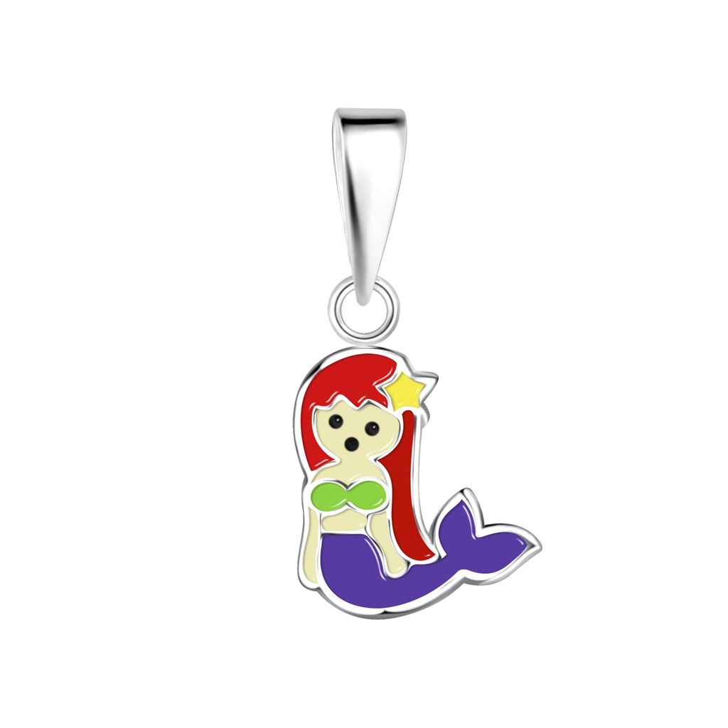 Pendentif sirène en argent