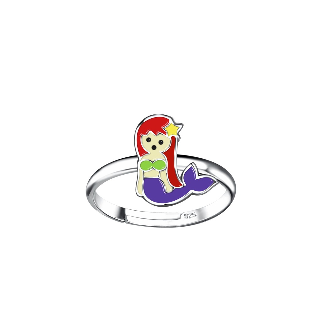 Silver Mermaid Adjustable Ring