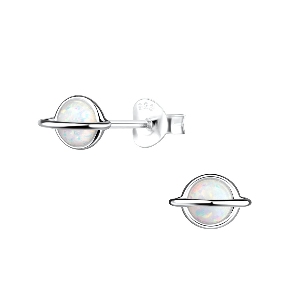 [10029363] Puces d'oreilles Saturne en argent