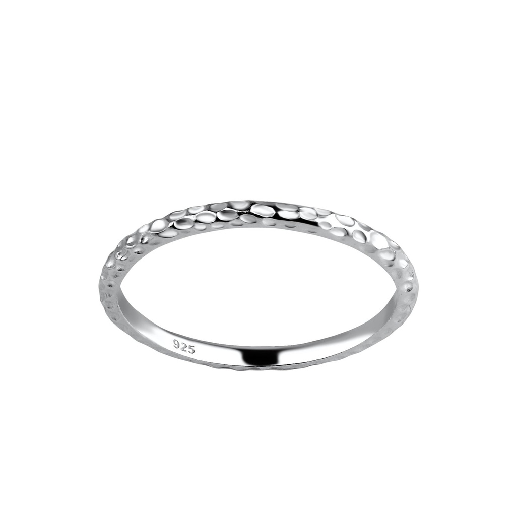 Silver Hammered Ring