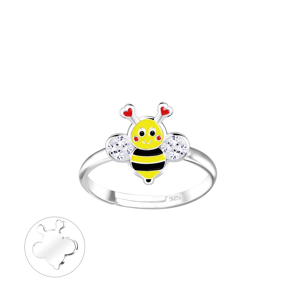 Silver Bee Adjustable Ring