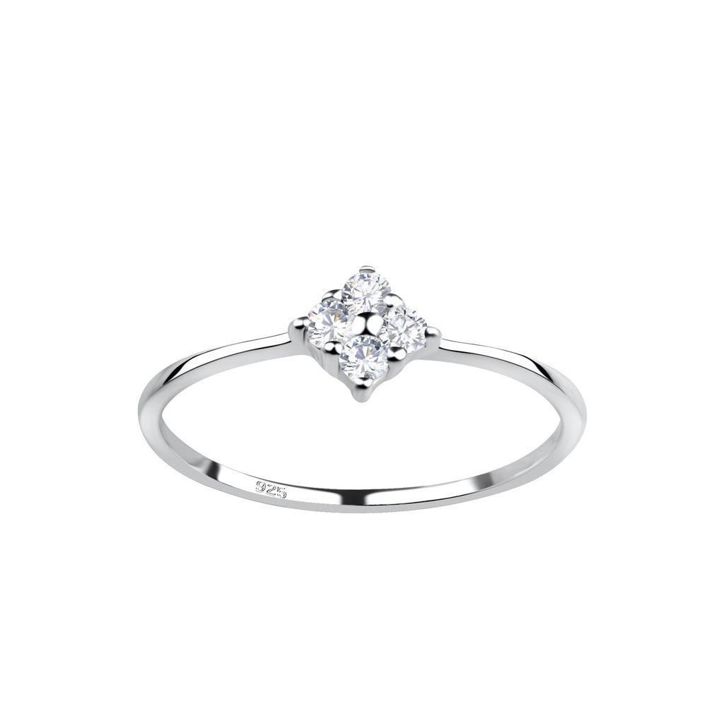 Bague fleur en argent