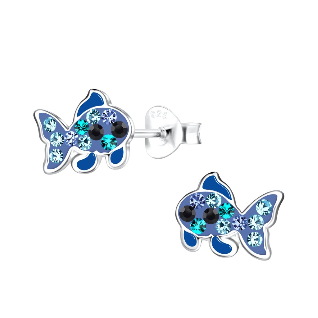 Puces d'oreilles poisson en argent