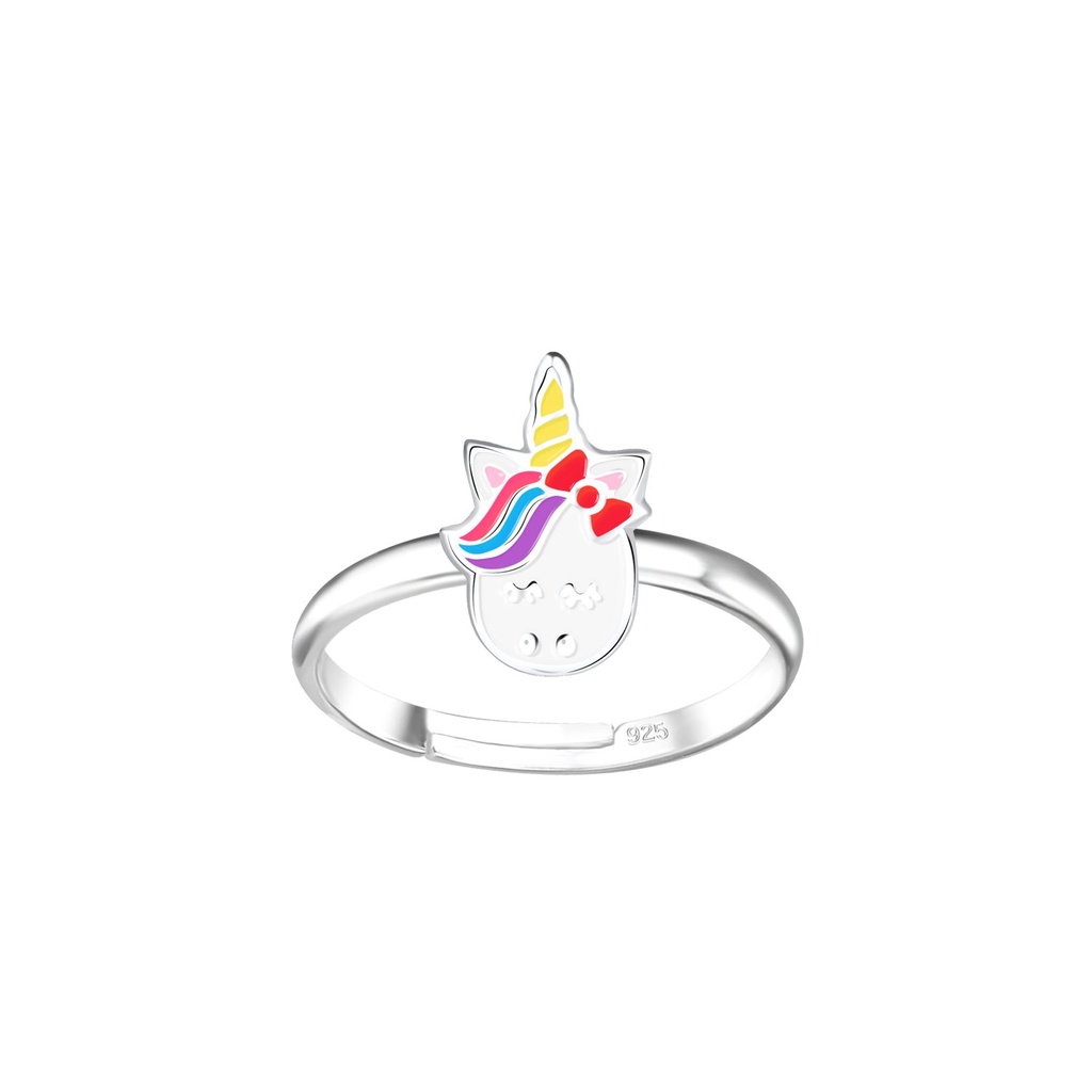 [10028329] Bague réglable licorne en argent