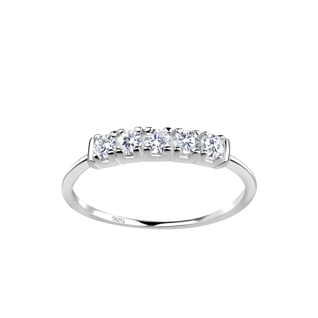 Silver Half Eternity Ring