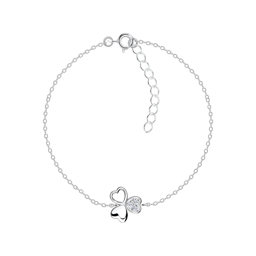 Bracelet trèfle irlandais en argent