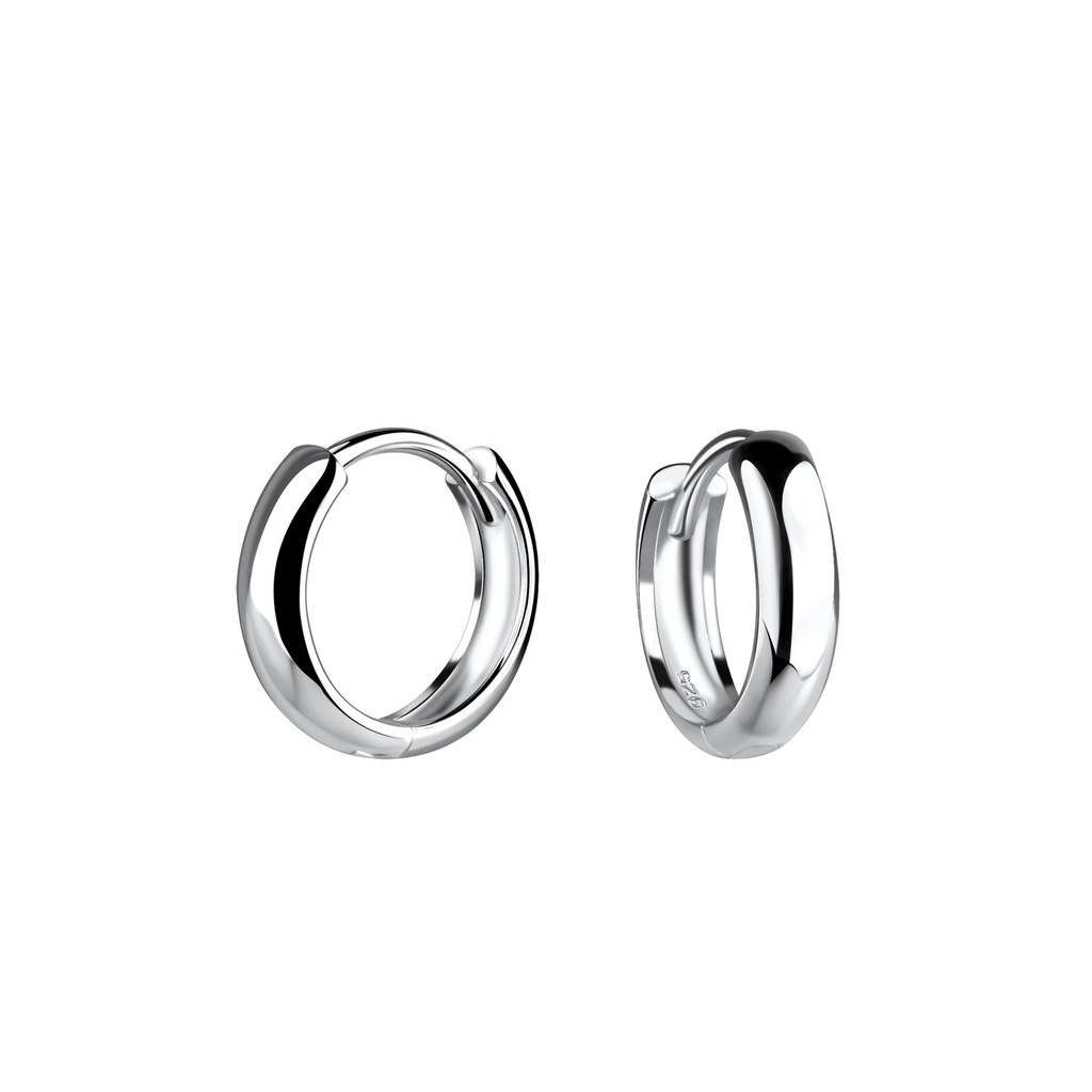 [10028684] 10mm Silver Huggie Earrings