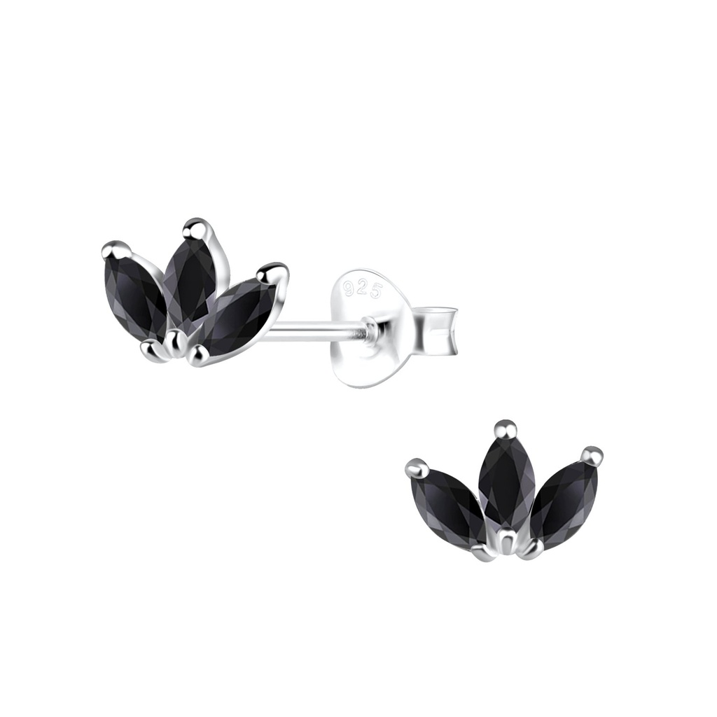 Silver Flower Stud Earrings